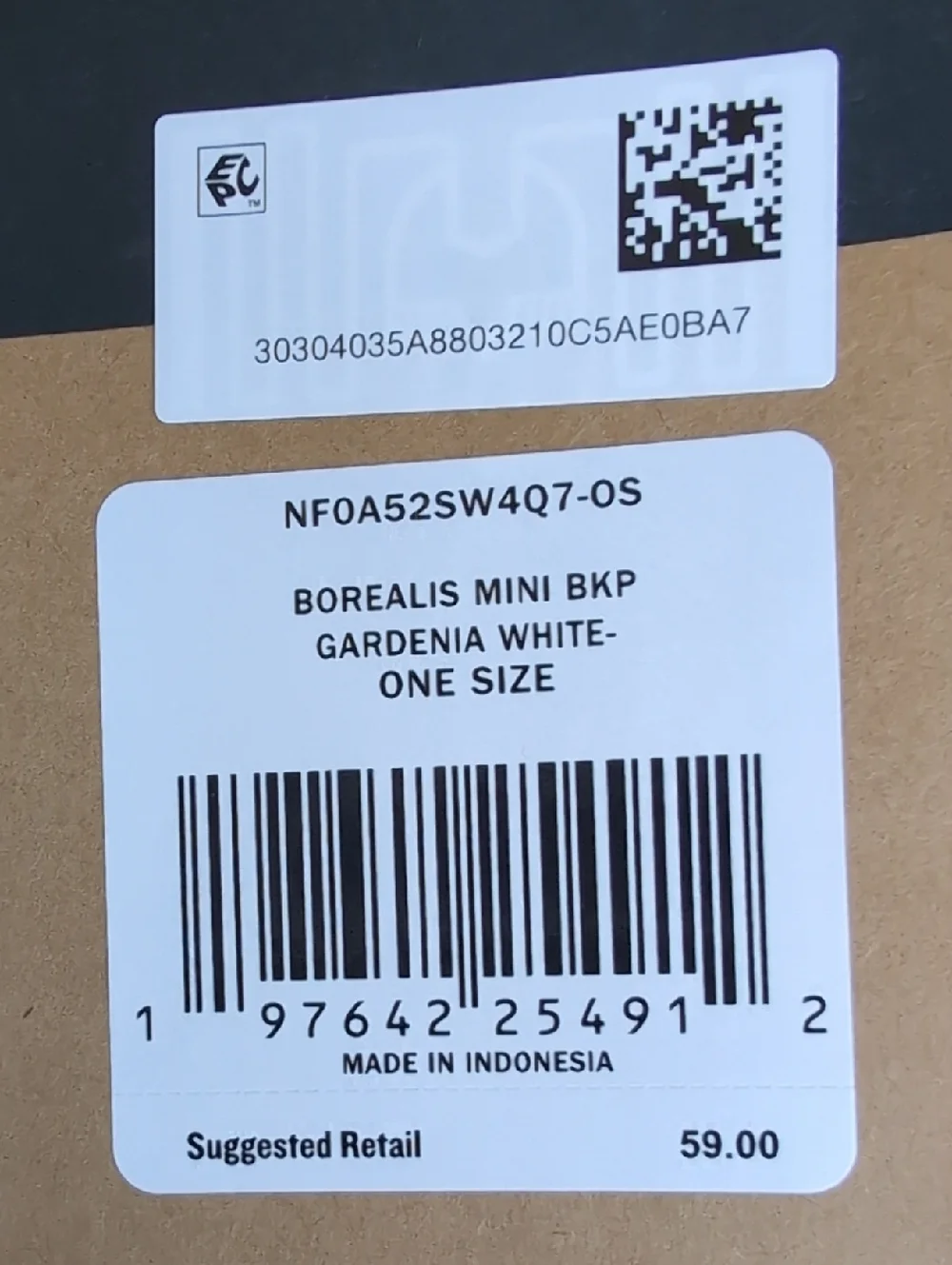 NWT The North Face Borealis MINI Backpack Gardenia White/Ivory NF0A52SW4Q7-OS - Picture 5 of 5